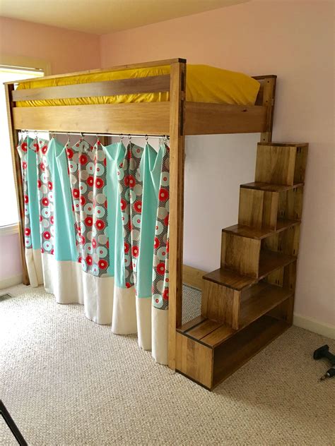 loft bed with storage stairs and desk|loft beds for kids australia.